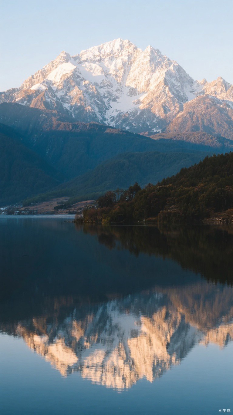 云南雪山湖泊